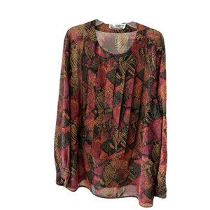 Beautiful Vintage Sheer Blouse with Buttons